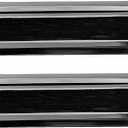 Solid Steel Satin Black Color with Spring Flap | Mail Slot Fits to Most Doors | Outer Size 10 Inches by 3 inches | Set with Front and Rear Piece and Screws | Easy Installation and Long Lasting