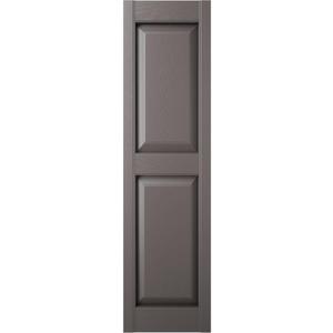 Builders Edge BEP2140042010 Custom Two Equal, Raised Panel Shutter (Per Pair), Musket Brown, 
Dimensions: 14-3/4 in. Width x 1 in. Depth x 43 in. Height