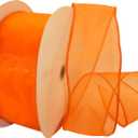 Reliant Ribbon 99908W-058-40K Sheer Lovely Value Wired Edge Ribbon, 2-1/2 Inch X 50 Yards, Orange