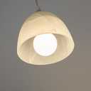 Kiven 3-Lights H-Type Track Light, Dimmable Track Mount Pendant Lighting Fixtures w/Frosted White Finish Glass Shade
