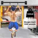 SELEWARE Fully Welded Wall Mount Pull Up Bar with Pull Up Power Balls, Heavy Duty Doorway Chin Up Bar w/Resistance Band Hooks, Includes 2 Grip Balls for Enhanced Forearm and Grip Strength