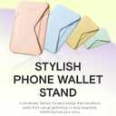 MOFT Magnetic Wallet Stand Compatible with iPhone 17/16/15/14/13/12 Series, Angle Adjustment & Magsafe Compatible MOVAS Phone Stand,Peach Pink