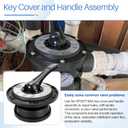 ChangTa SPX0714BA Key Cover Handle Assembly for Hayward SP0714T SP0714A SP0714G11 Multiport Valves and Sand Systems, Fit for Pro VL HCF S200 Series Side Top Mount Pool Sand Filter Valve Parts