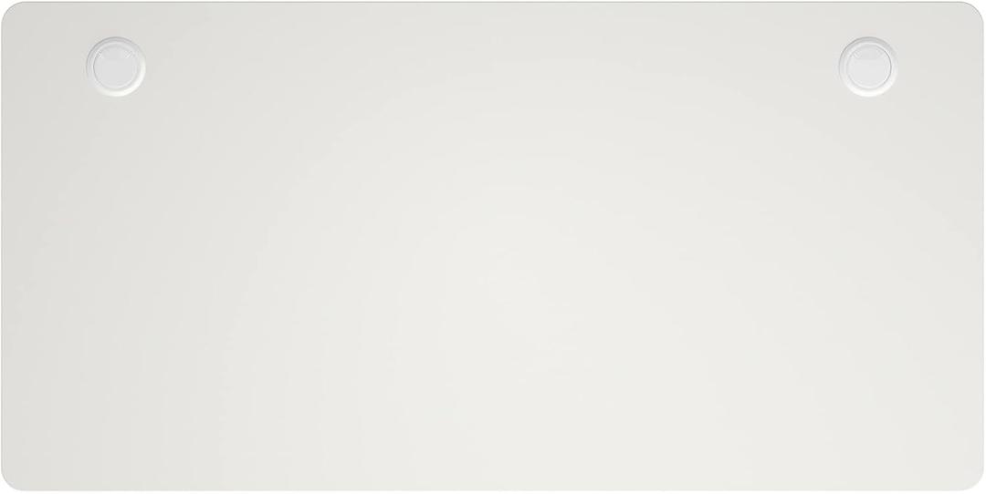 Tangkula Universal Relevance Table Top, One-Piece Solid Table Top for Standard & Standing Desk Frame, 48 x 24 inch Countertop Rectangular Office Relevance Tabletop w/ 2 Cable Management Holes, White