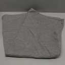 Oubonun 100% Jersey Cotton Body Pillow Cover with Zipper - Luxury Soft Removable Pillow Case - Long Fuzzy - Knitted (Grey, 21"X54")