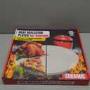 Half-Moon Ceramic Heat Deflector Plates for Kamado Joe Classic I, II, III - 15 Inch Pizza Stone - Kamado Joe Accessories and Replacement Parts by Smoker Chef - 2-Pack