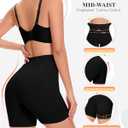 BESTENA Shapewear Shorts for Women, Mid Waist Tummy Control Shaper (Black)