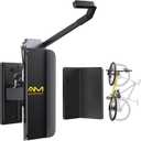 Alphamount AM Swivel Bike Wall Mount, Metal Wall Bike Rack with Durable Sleeves, Space-Saving Vertical Bike Rack with 180 Swivel for Home and Garage, Bike Storage Hanger Mount Up to 66 lbs, 1-Pack