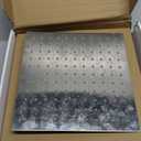 Voolan Rain Shower Head - High Flow Large Rainfall Shower Heads Made of Stainless Steel - Waterfall Bathroom Square Showerhead - Ceiling or Wall Mount (12" Brushed Nickel)