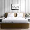 Wakefit 100% Organic Cotton Queen Sheet Set, 4Pc Soft & Breathable Sateen Weave Bed Sheets Queen Size - White