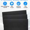 Rocaris 4 Pcs 4 X 12 X 1/4 Inch A36 Steel Plate Hot Rolled, Steel Base Plate for Construction Boards, Structure Support, Weldable Square and Industrial