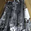 Corner Shower Caddy Tension Pole - 4 Tier Stainless Steel Rustproof Shower Corner Caddy for Bathtub Bathroom Shower Organizer Shelves Adjustable Pole 25-114.2 Inch Black