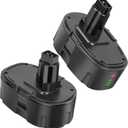 18V Lithium-Ion Battery Replacement Compatible for Dewalt 18v Volt XRP DC9096 DC9098 DC9099 DE9039 DE9095 DE9096 DE9098 DW9095 DW9096 DW9098 DE9503 DC9182 Cordless Power Tools (2 Pack 5.5Ah)