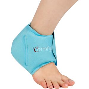Comfytemp Ankle Ice Pack Wrap for Swelling, Plantar Fasciitis, Foot Pain Relief, Reusable Gel Cold Compression Ankle Brace for Injury, Achilles Tendonitis, Running Essential Gift for Men Women, 1 Pcs