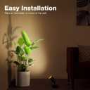 SUNVIE 2 Pack LED 120V SpotLights Indoor, 3W Up Lights Floor Spotlight, 3000K Uplights Indoor Accent Lighting for Plants Pictures Artwork, 5.9 FT Cord with Foot Switch