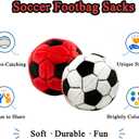 2 x 2Pcs Soccer Footbag Sacks, Plush Footbags Toy, Outdoor Indoor Party Games