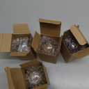 HESSION A19 Vintage LED Edison Bulbs, 4W Equivalent 40W Dimmable LED Bulbs, 400 Lumens 2300K Amber Warm Light Bulbs, E26 Base Decorative Antique Spiral A19 Light Bulb for Light Fixture, Pack of 4