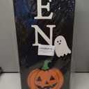 Halloween Porch Decor Outdoor Halloween Decorations Wooden Pumpkin Ghosts Boo Porch Sign Door Decorations Indoor Outside Welcome Sign for Front Door 46.8 Inch