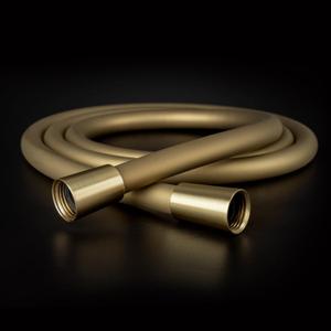 Shower Hose, Super Flexible Silicone Shower Hose Extension, Kink-Free Long Shower Head Hose, Handheld Rv Shower Hose Replacement with Premium Brass Material for Cleaning Pet, Bidet, 60 Inches, Gold