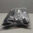 Windyun 200 Pcs Wine Gift Bags with Handle Reusable Small 13.8x3.5x3.9 Inches Liquor Bottle Totes Bulk for Birthday Wedding Christmas Holiday Party (Black)