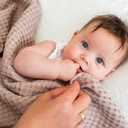 lulujo Soft Cotton Baby Blanket, Waffle Weave 