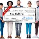 Reusable Giant Check [60" x 30"] - Dry Erase Big Checks for Presentations, Oversized Checks for Presentation, Novelty Big Check, Giant Big Fake Check, Large Checks for Presentations, Donation, Awards