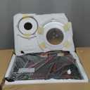 COMMERCIAL CHEF 0.7 Cubic Foot Microwave with 10 Power Levels, Small Microwave with Pull Handle, 700W Countertop Microwave up to 99 Minute Timer and Digital Display, Black