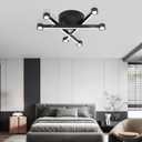 LED Mount Ceiling Light, Modern Close to Ceiling Light, Dimmable 3000K-6000K, LED Ceiling Lamp for Bedroom, Living Room, Dining Room, Kitchen