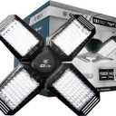 15,000 Lumen LED Adjustable 4 Panel Bulb, Uses Only 140W, Daylight, E26 Base, LED Garage Light for Indoors Workshop Warehouse