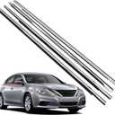 Door Window Molding Trims Seal fit for Nissan Altima Sedan 2013-2018,Driver&Passenger Side Weatherstrip Seal Belt Replacement,80820-3TA0A,80821-3TA0A,82820-3TA0A,82821-3TA0A,4PCS Chrome