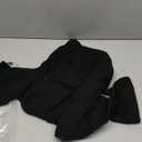 Ezbelle Women's V Neck Sweater Long Sleeve Crop Tops Sexy Ribbed Knit Pullover Shirt Trendy Blouse Fall Top (Medium, Black)