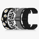 4 Pack 22mm Elastic Bands Compatible with Garmin Venu 3/2, Vivoactive 4 (45mm), Garmin Forerunner 570 (47mm)/255/265, Amazfit GTR 4/3/2, Smartwatch Band for Amazfit Bip 6/5, Amazfit Balance