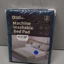 CoolShields Waterproof Bed Pads, 60" x 36" Washable Reusable Mattress Protector Bedwetting Pad for Incontinence (Queen Bed (Pack of 1), Dark Blue)