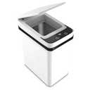 Pure Flower Home 12L Small Automatic Trash Can with Lid, Waterproof Touchless Motion Sensor Waste Bin for Bathroom, Bedroom, Office (White)