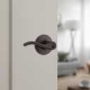 Kwikset Balboa Entry Door Handle with Lock and Key, Secure Keyed Reversible Lever Exterior, for Front Entrance and Bedrooms, Venetian Bronze, Pick Resistant Smartkey Rekey Security and Microban