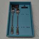 Towle Living Basic Stainless Steel Ice Beverage Spoon, Set of 2