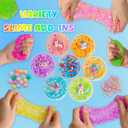 Crystal Clear Slime Kit with 36 Add-ins & 17 FL OZ Premade Base - DIY Rainbow Slime Making Kit in Bucket for Kids, Gift for Girls and Boys Ages 8-12, Party Favors for Birthday, Easter, Halloween, Medium