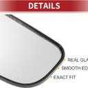 ACROPIX Car Rearview Right Passenger Side Lower Part Mirror Glass for Nissan Titan 2004-2015 with Backing Plate - Pack of 1