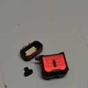 DASFOND Armor Cover AirPods 2nd & 1st Generation Case, Military Grade Full Body Shockproof Protection Hard Case, Support Wireless Charging with Keychain, Magnetic Lid, Front LED Visible, Red