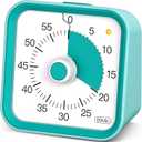 Visual Timer for Kids with Pause Function, 60 Minute Countdown Timer for Kids Desk Study, Teaching, Kitchen Cooking, Office Meetings, Time Management for ADHD (Green)