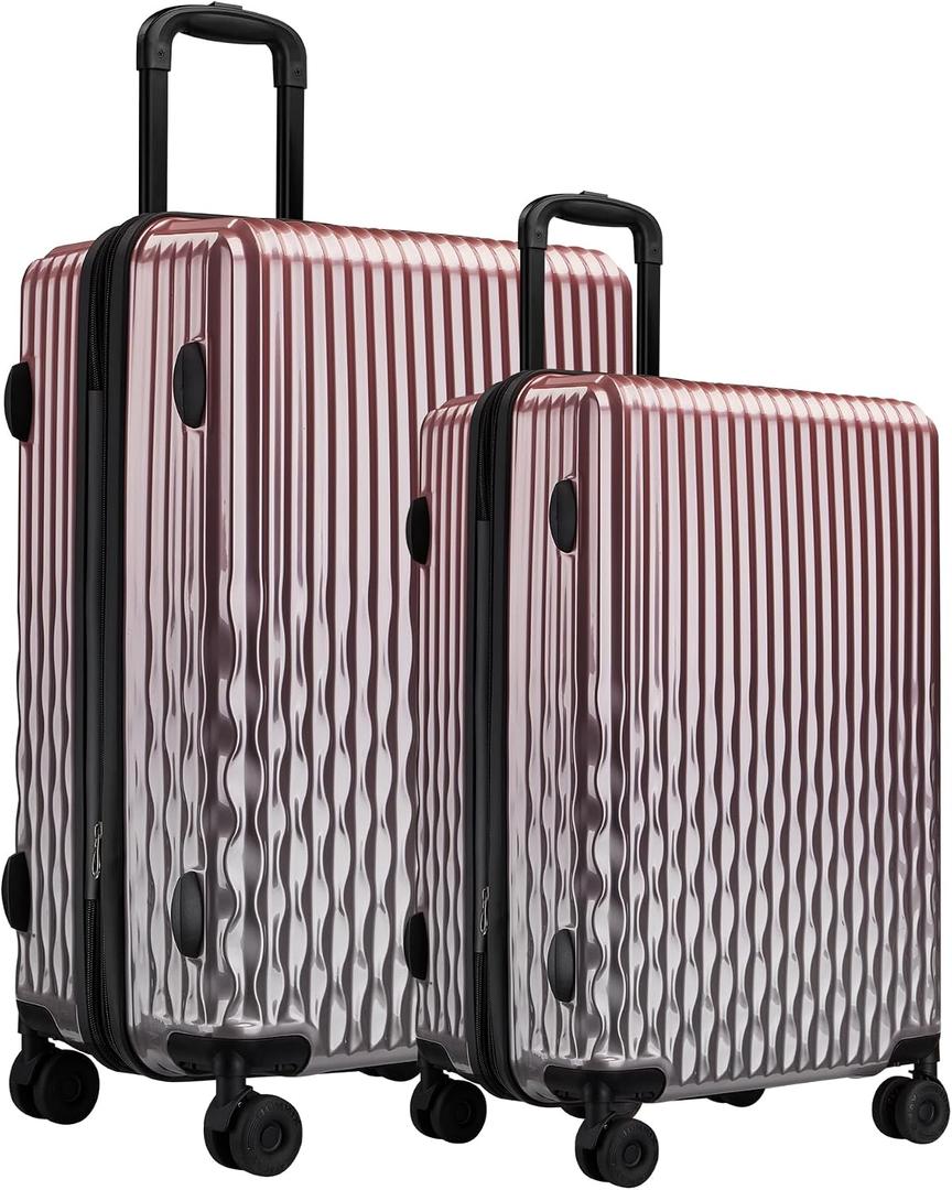 Luggage Set, 20 Inch Carry on Luggage, 28 Inch Checked Luggage Lightweight Hardside Suitcase With Spinner Wheels, TSA Lock, 2-Piece Set 20/28 Inch