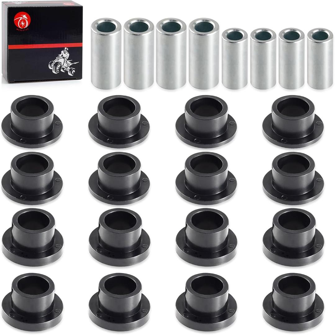 Front & Rear Shock Absorber Bushings Sleeve Kit 16Pcs For Polaris Ranger 500 570 700 800 900 1000 Diesel PRO XD