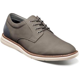 Nunn Bush Men's, Chase Plain Toe Oxford (9.5 Wide, Grey)