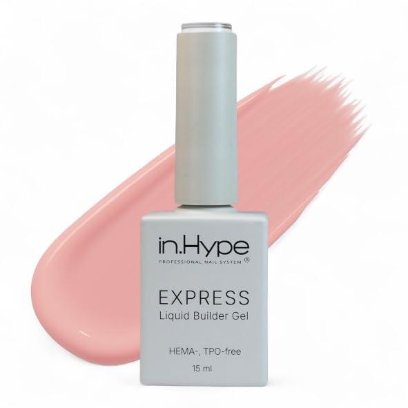 IN.HYPE Express Structure/Liquid Builder Gel/Hard Gel in a Bottle (BIAB) HEMA,TPO free for Nail Enhancing/Overlays/Strengtenning (Lace 2)