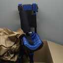 iWALK3.0  The Original Hands Free Knee Crutch - Alternative to Crutches and Knee Scooters - iWALK Replaces Crutches for Adults - Peg Leg Crutch For Lower Leg Injuries Only (Black and Blue)