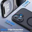 Faiono Magnetic for iPhone 16 Case [Full Camera Protection][Military-Grade Protection][Compatible with MagSafe] Shockproof Protective Slim Phone Case for iPhone 16, Black