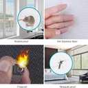 304 Stainless Steel Mesh Window Screen Roll 47" x 200" with Stab Resistant Gloves, Pet Proof Window Screen Replacement, Durable Wire Mesh Screen for Home and Office (47" x 200")