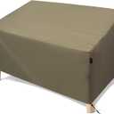 Patio Furniture Covers 2-Seater Outdoor Sofa Waterproof Heavy Duty Covers for Outdoor Furniture Sofa/Loveseat/Couch-Beige 60"Wx34"Dx30"H
