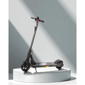 QnQ Electric Scooter 500W Peak Motor, 12 Miles Range & 15 MPH, 8" Flat-Free Tires, UL Certified, Foldable Electric Scooter for Adults, Teens and Big Kids (Black)