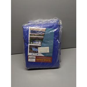 Large Waterproof Tarp - Heavy Duty 10 Mil Thick Poly Tarpaulin Ideal for Canopy Tents, Boats, RV or Pool Covers - Multipurpose Protective Tarps with Grommets for Indoor, Outdoor Use | 10' x 10' 2 Pack (Blue-medium Weight Protection)